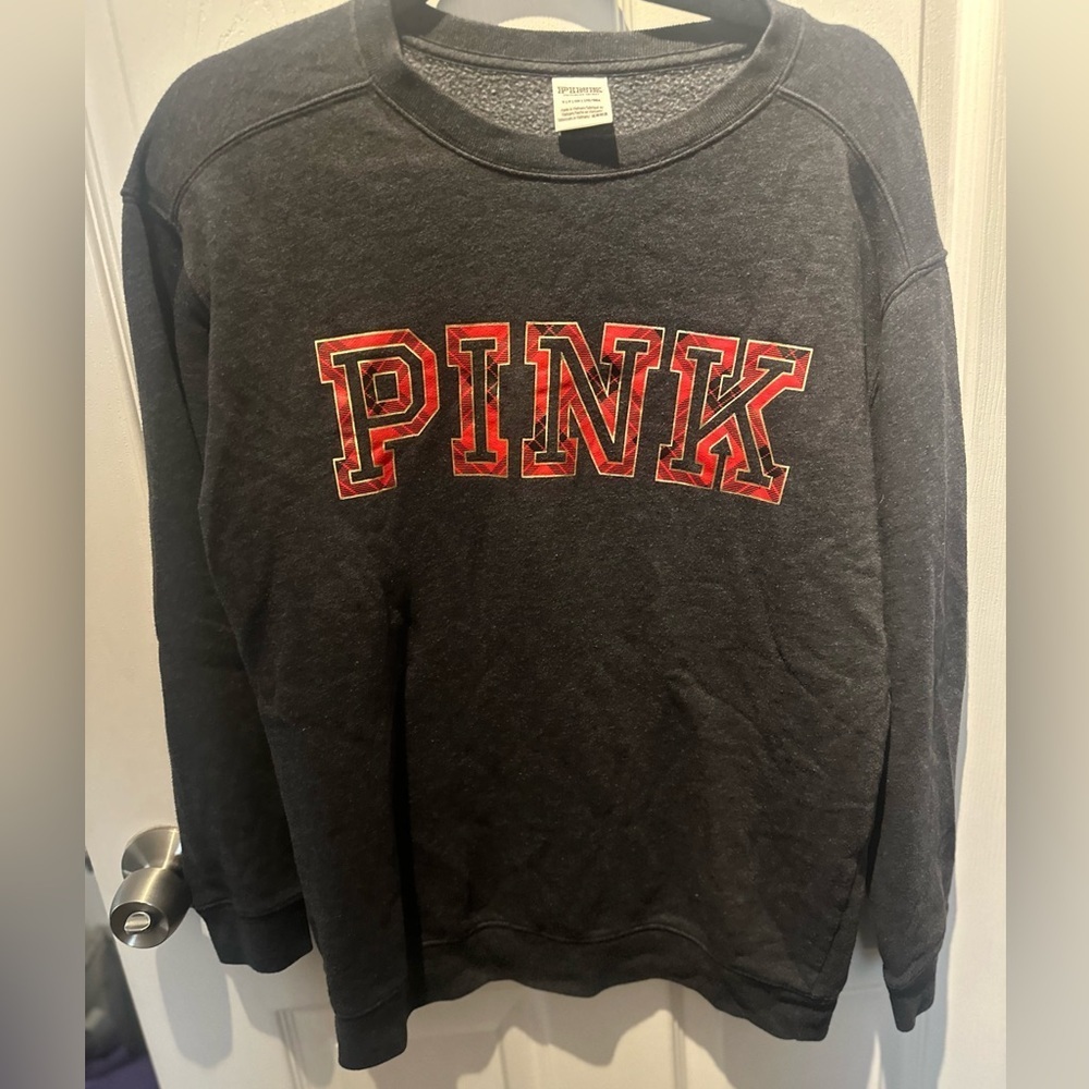 Victoria's Secret Pink EVERYDAY LOUNGE CAMPUS CREW PULLOVER SWEATSHIRT S